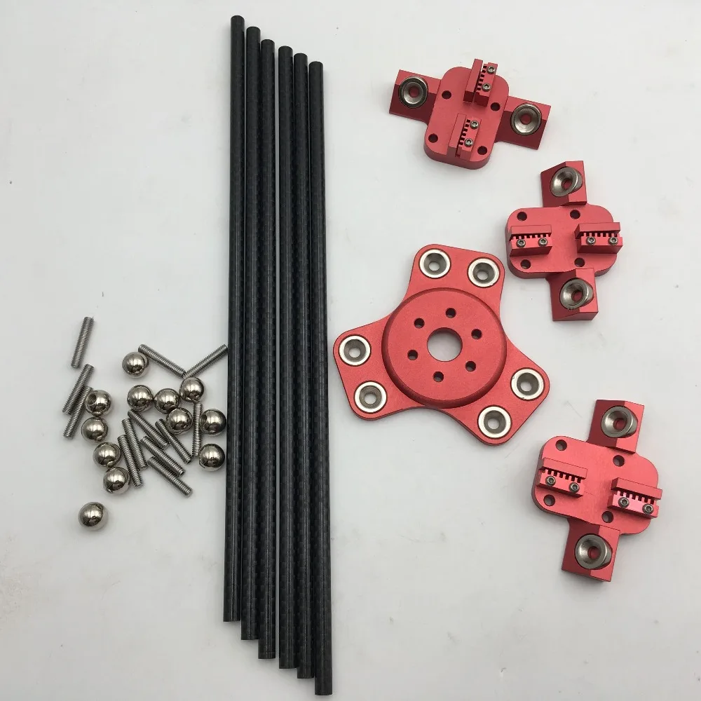 Мини 3D принтер fussor DIY kossel k800 Магнитный двойной эффект каретки 180 мм карбоновая