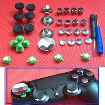 

31pcs Enhanced Swap Metal Magnetic Thumbstick Joystick Thumb Stick Grip D-Pad ABXY Button For Sony PS4 Playstation 4 Controller