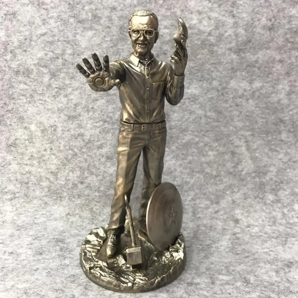 

26cm Avengers Stan Lee iron Man Thor Captain America action figure toys Memorial collectors Christmas gift doll