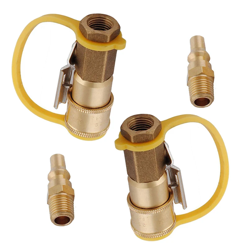 

Replace Connect Adapter System Propane Grills 2pcs Valve Quick Kit Outer Thread Male Outdoor Tools Accessories