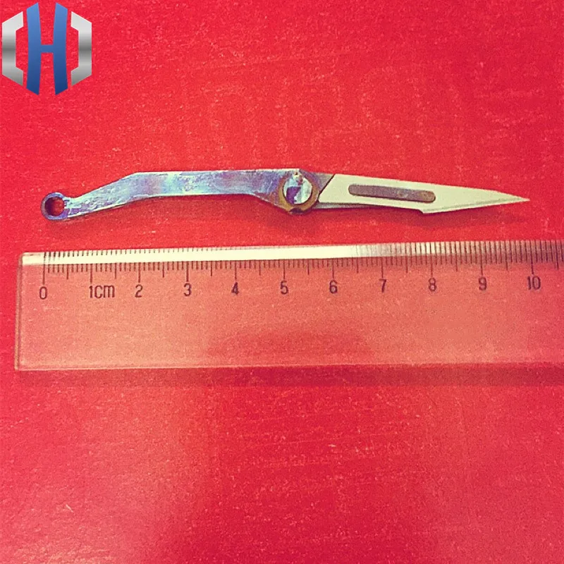 Titanium Alloy Folding Utility Knife Surgical Blade EDC Portable Outdoor Rescue Single Hand Opening And Closing Short Mini Knife Titanium Alloy Folding Utility Knife Surgical Blade EDC Portable Outdoor Rescue Single Hand Opening And Closing Short Mini Knife