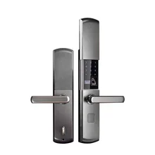 Умный домашний электронный дверной замок, большой замок для безопасности в помещении, пульт дистанционного управления с помощью мобильного приложения, пароль, отпечаток пальца, аварийный ключ