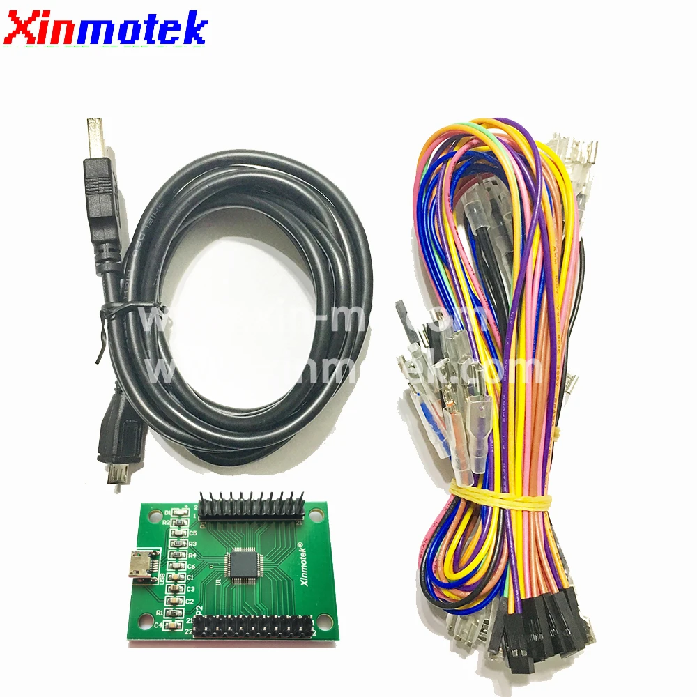 Xinmotek XM-10 DIY 2 Players USB  Arcade Controller / Support PS3 PC Raspberry Pi / Joystick Machine Accessories