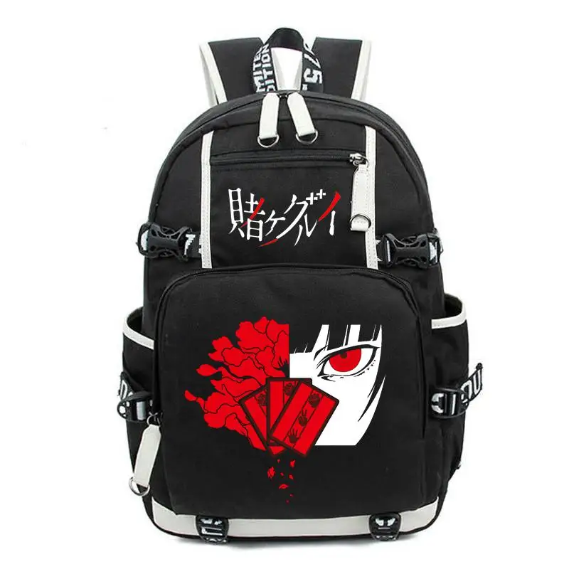 

NEW Kakegurui Jabami Yumeko Cosplay Men Backpack Teenage Girl Backpacks Vintage Women Backbag Large Capacity Travel Laptop Bag