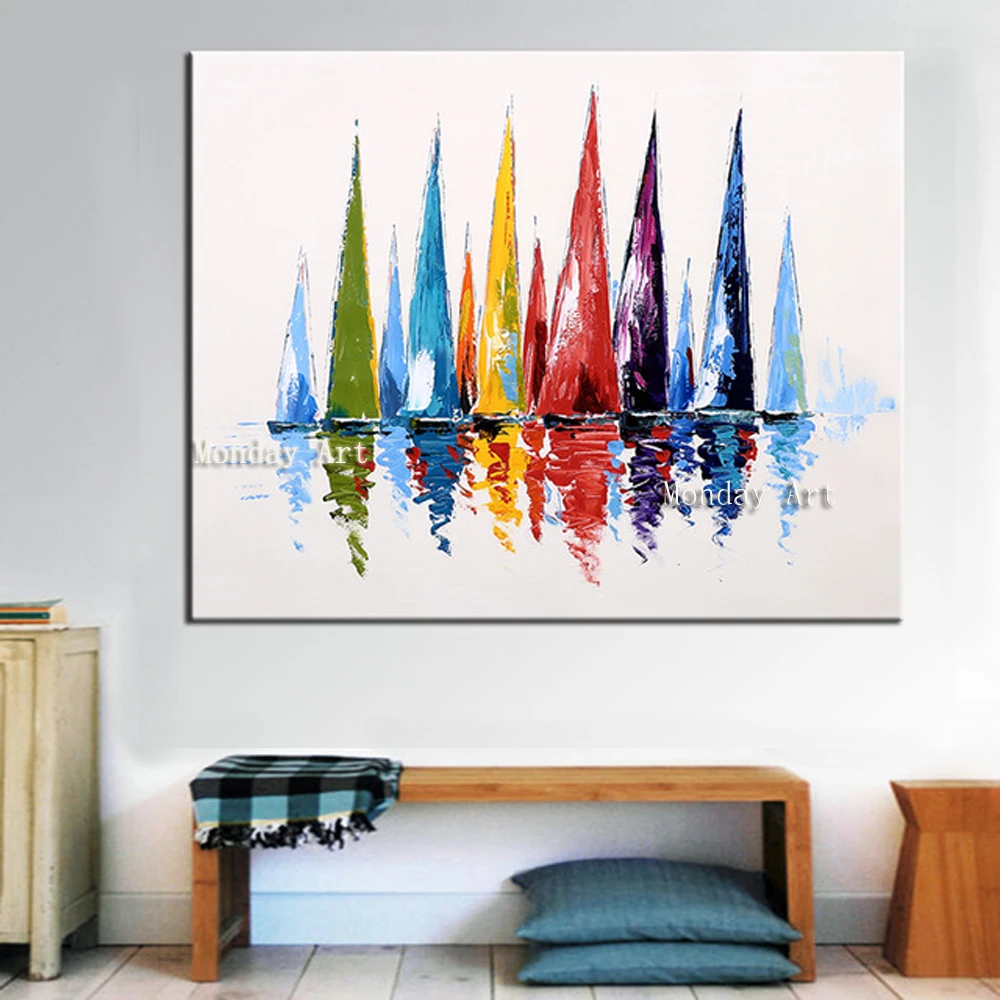 

Professional Artist High Quality Handpainted colorful abstract knife Oil Paintings on Canvas Abstract Picture wall Art Paintings