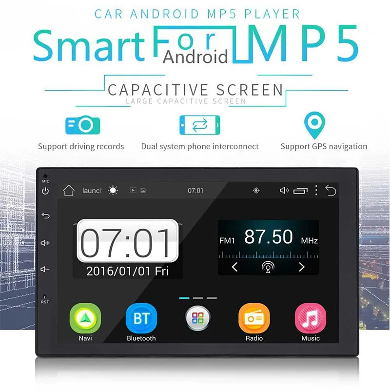 7Inch 2 Din Touch Screen 1080P Car Bluetooth MP5 Player 4 Core Android GPS Navigation Car TV FM Wifi GPS Stereo Radio MP5 Player (12)