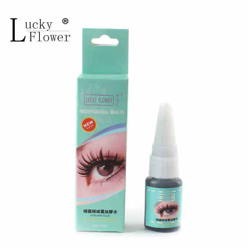 

10PCS Professional Eyelashes Glue 15ml Long Lasting 20 days Low Odor Individual Fales Eyelash Extension Glue