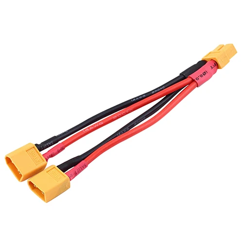 XT60 Dual Extension Y Splitter Parallel Battery Connector Cable For DJI Phantom 5JAS