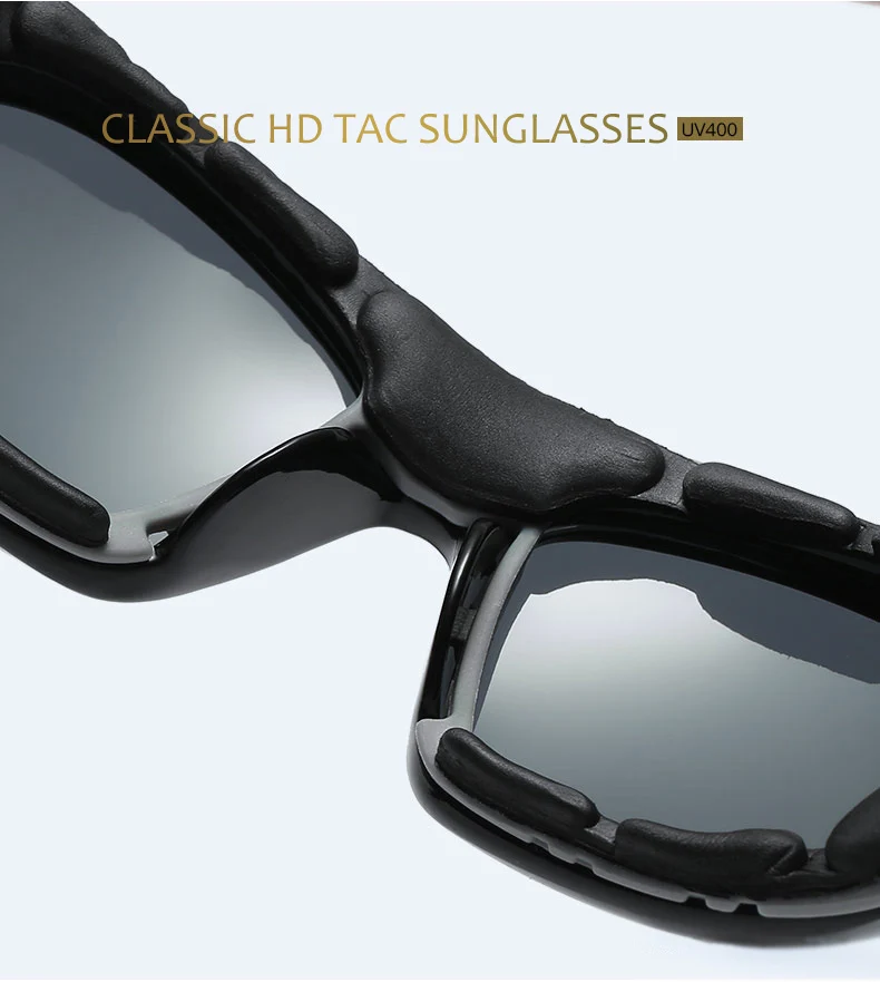 Ветрозащитные очки, поляризационные солнцезащитные очки, мужские очки для вождения, классические прямоугольные пластиковые солнцезащитные очки, мужские крутые очки с покрытием, Oculos UN1020