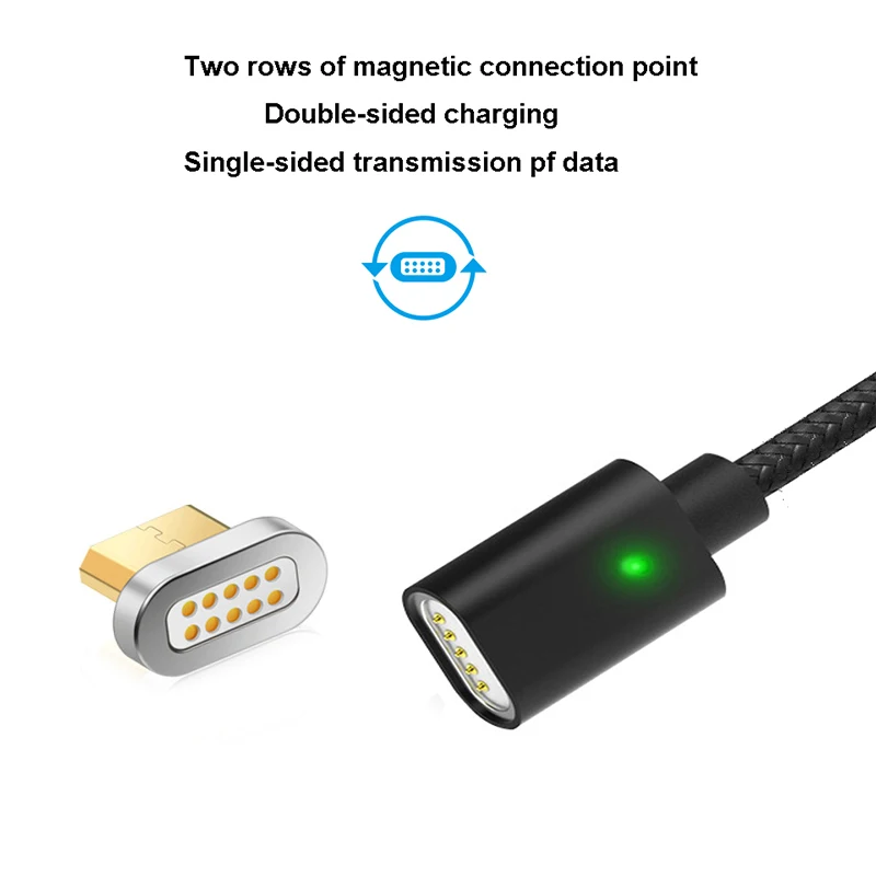 BBSW Magnetic Adapter Cable Micro USB Charging Cable For SAMSUNG S7 S6 Edge A310 A510 XIAOMI Redmi Note 4X 5 Plus Android Micro (2)