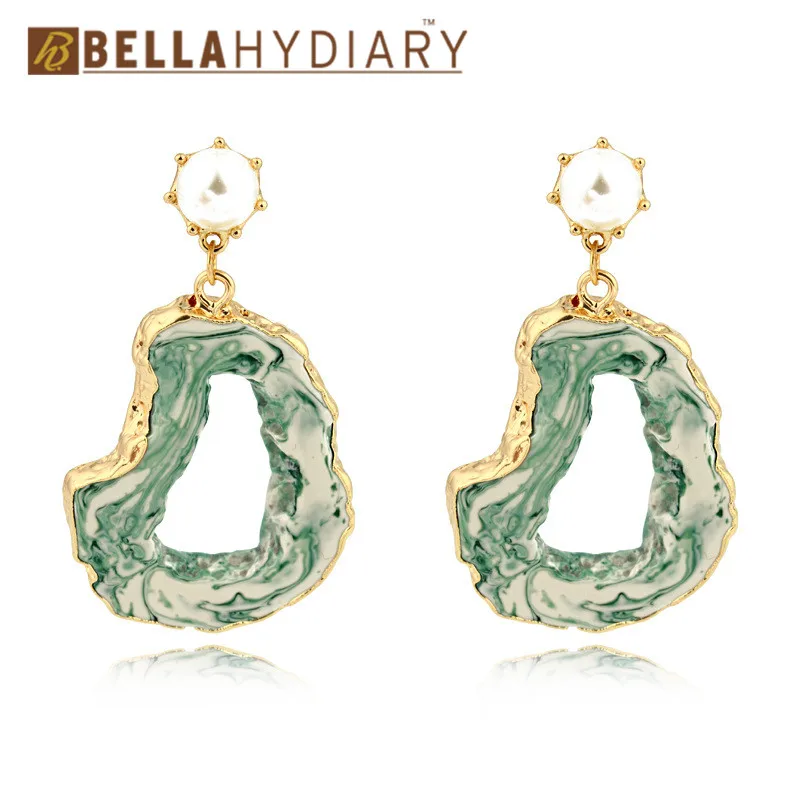 

BELLAHYDIARY Boho Irregular Simulated Pearl Earings Indian Earring 2019 Pendientes Ear Earrings For Women Jewellery Brincos