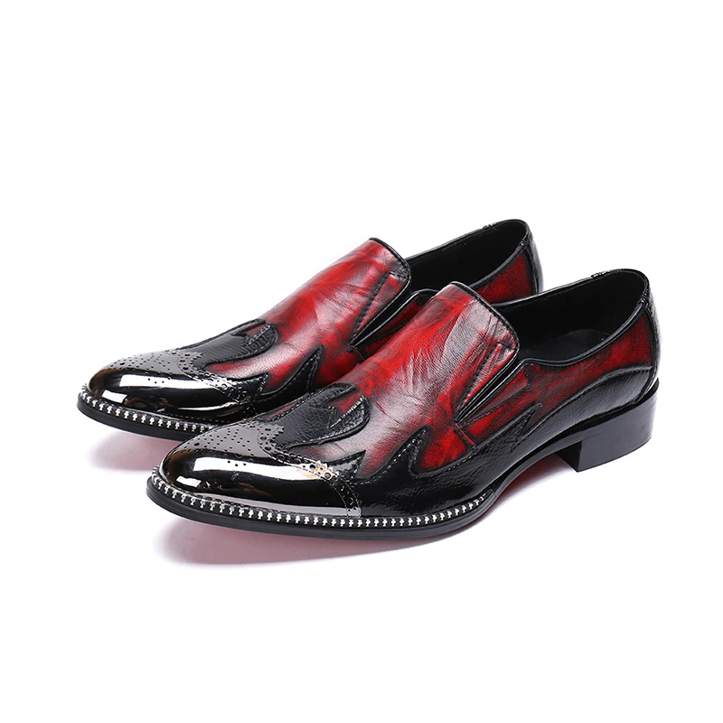 Роскошные вечерние туфли Zapatos De Hombre Мужские модельные золотистого цвета с