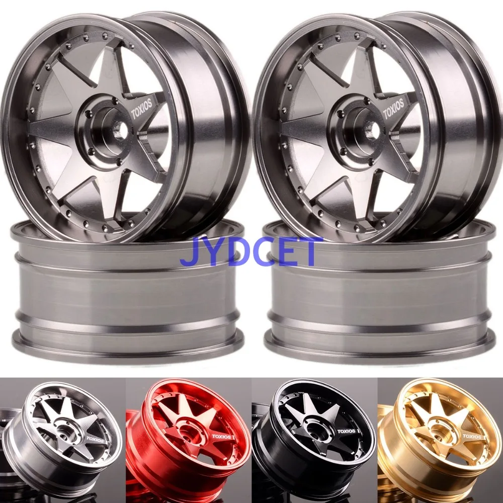 

4PCS 1.9" Aluminum 7 Spoke Wheel Rim 1071 For RC 1/10 On-Road Drift Rock Crawler