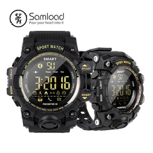 Samload watchs Inteligente Ao Ar Livre Adulto Aptidão Banda De Pulso Do Bluetooth Passometer Relógio Noctilucentes Para Apple iPhone7 8 Android Xiaomi