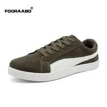 Fooraabo Breathable Men’s Casual Shoes Men 2017 Spring Autumn Fashion Board Shoes Krasovki High Quality Suede Leather Male Shoes