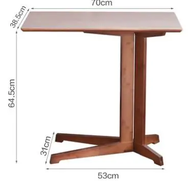 

70*38*64cm Bamboo Coffee Table Sofa Side Tables laptop table