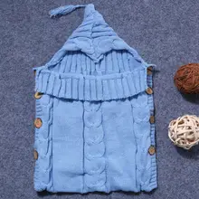 DNOV новорожденный младенец вязать крючком пеленать для завёртывания для пеленания одеяло для сна сумка Твердые Новые SS