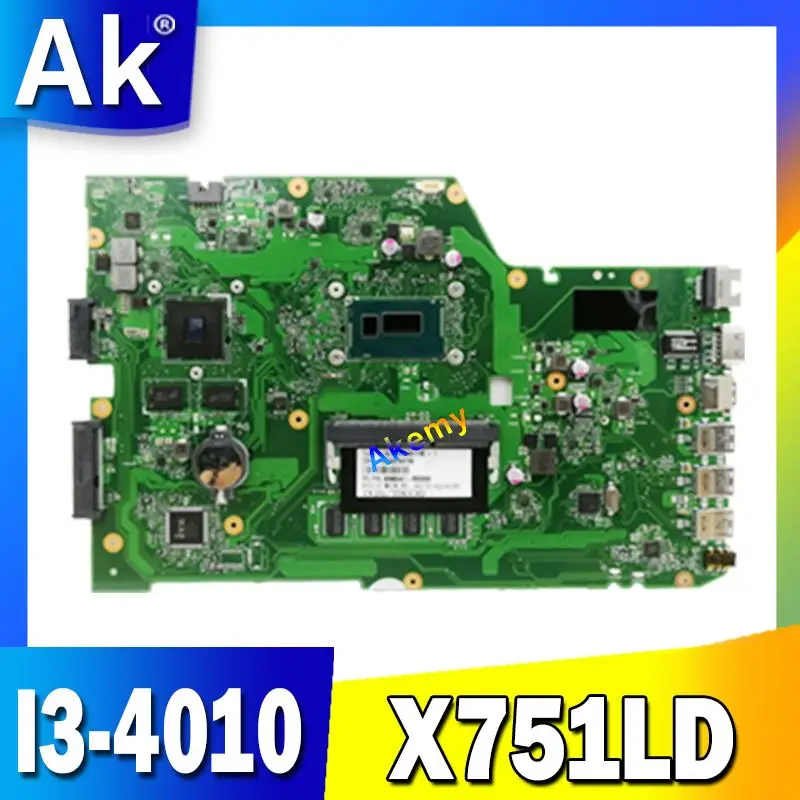 AK X751LD материнская плата I3-4010 GT820 DDR3 ForASUS R752L X751L X751LN Материнская плата ноутбука X751LD материнская плата X751LD материнская плата