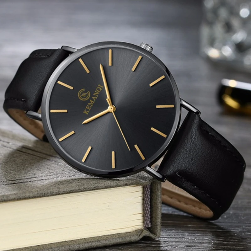 Мужские часы ультратонкие наручные erkek kol saati reloj hombre|Кварцевые часы| |