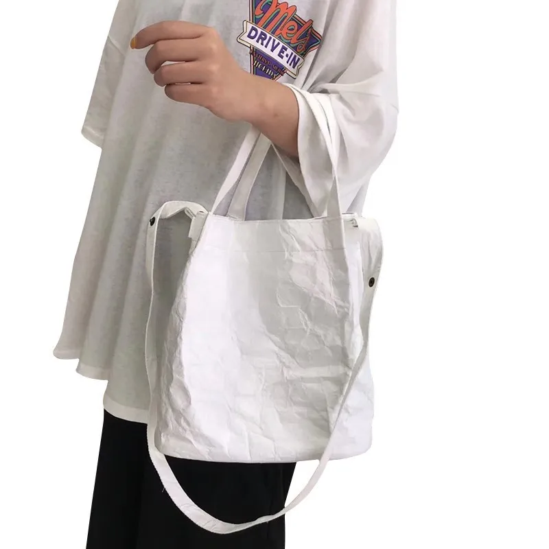 

Waterproof Kraft Paper Bag Women Shoulder Crossbody Bags For Women Luxury Handbags Women Bags Designer Bucket Sac A Main Femme