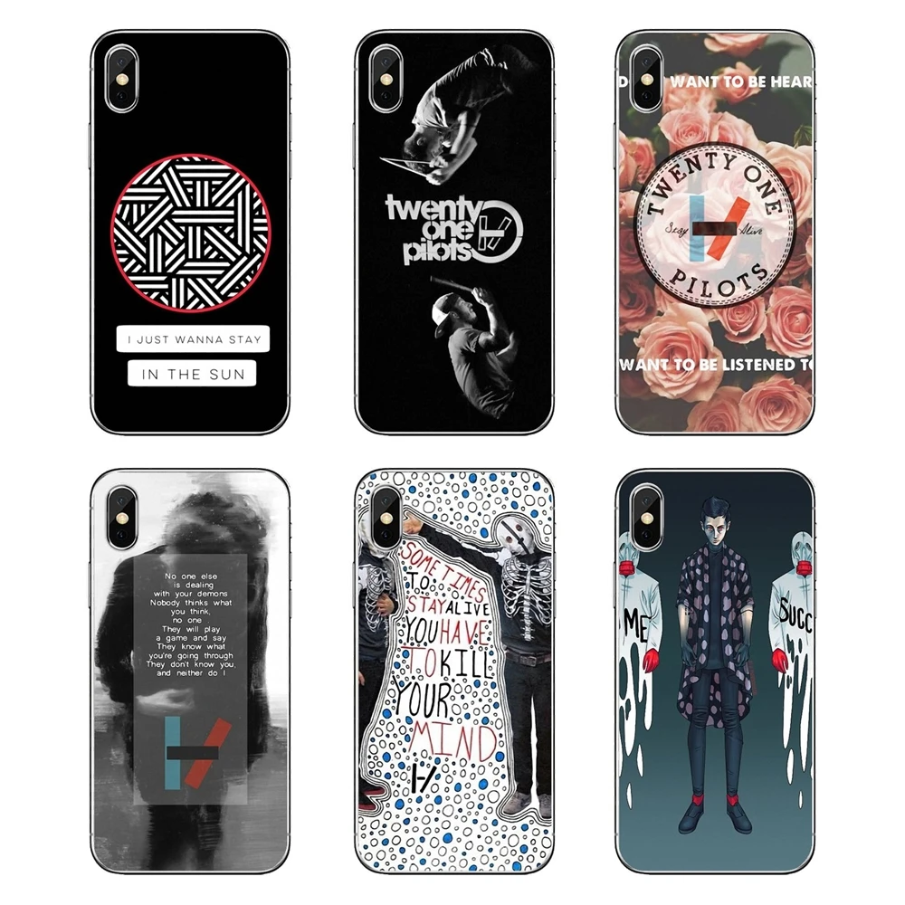 21 Twenty One Pilots Mucis Tyler Joseph прозрачный чехол из ТПУ для iPod Touch iPhone 4 4S 5 5S 5C SE 6 6S 7 8 X XR XS Plus