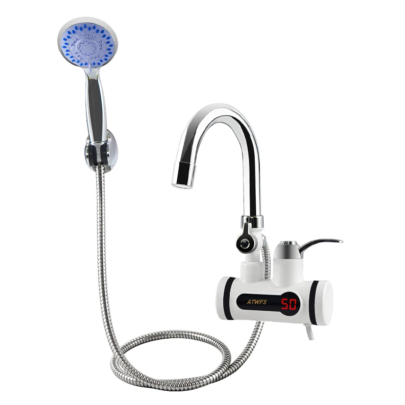 Günstige Tankless Warmwasser Heizung Wasserhahn Dusche Instant Elektrische Wasserhahn für Küche Heizung Instant Wasserhahn für Bad