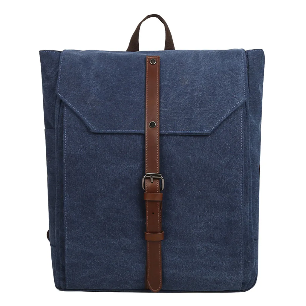 Модный винтажный мужской брезентовый Рюкзак, школьный ранец для путешествий, мужской рюкзак, Большой Вместительный рюкзак на плечо, школьные сумки - Цвет: C