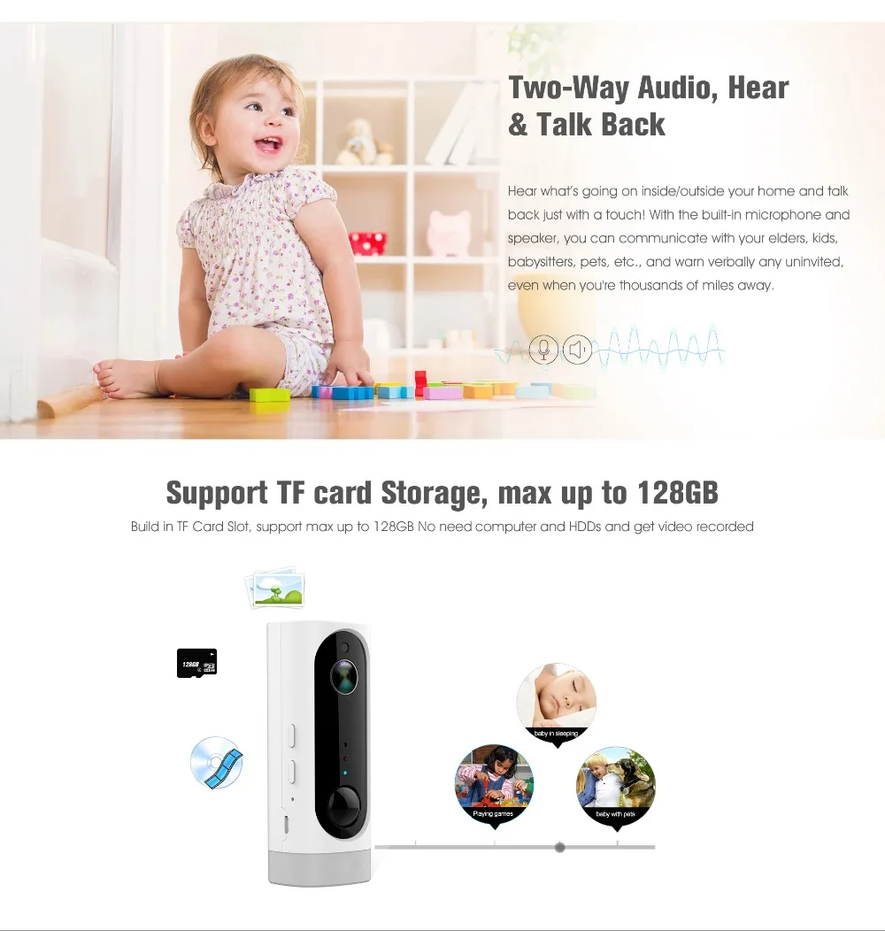 HD1080P IP 3000mA Battery Night Vision Remote Monitoring Waterproof PIR Motion Sensor Mini Wifi Camera Security Camera HD1080P IP 3000mA Battery Night Vision Remote Monitoring Waterproof PIR Motion Sensor Mini Wifi Camera Security Camera