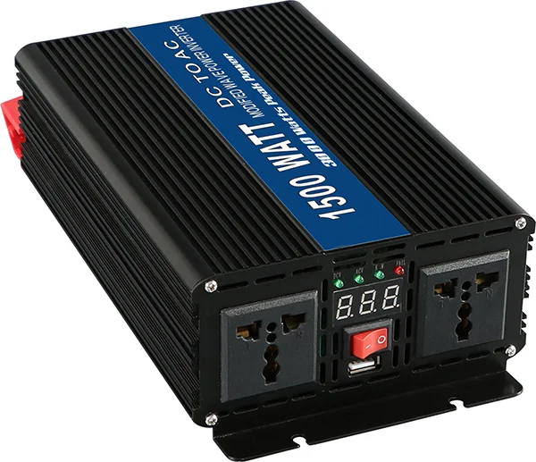 MAYLAR 12VDC 1500W Modified Sine Wave AC 110V or 220V Car Power Inverter Converter Power Solar