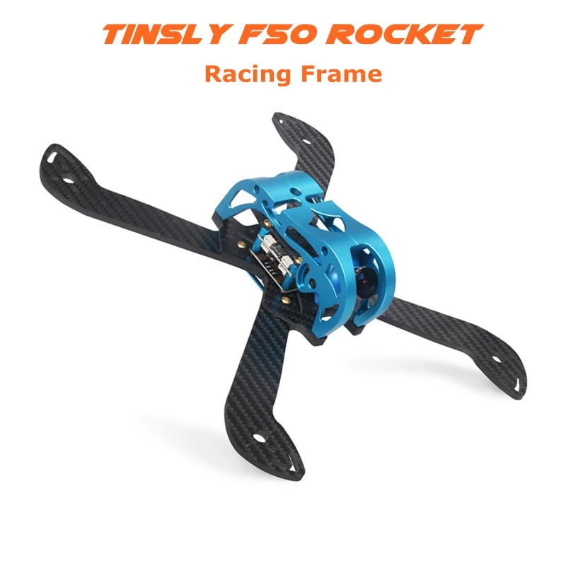 

Tinsly F50 Rocket 230mm FPV Racing Frame Kit 4mm Arm w/ 5V & 12V PDB Supports 5 Inch Propellers for RC Racer Drone Quadcopter