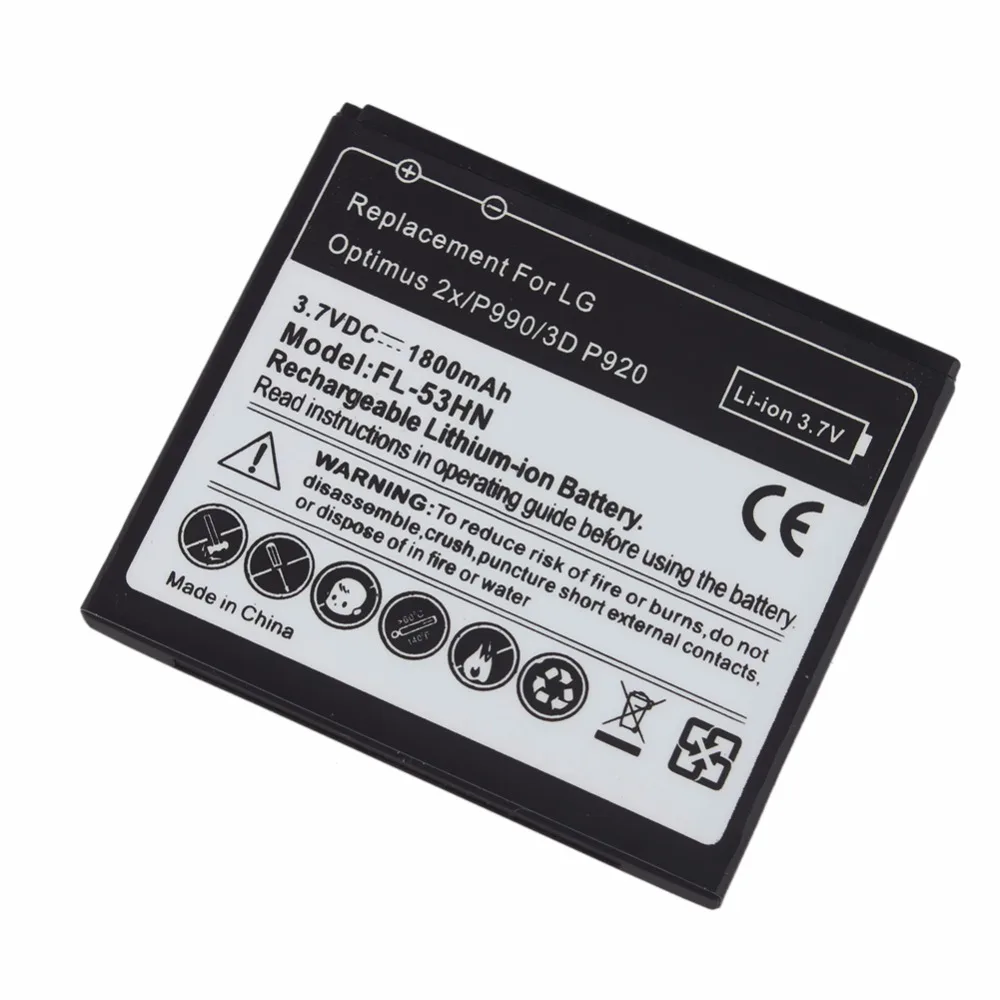 High Quality 3.7V 1800mAh Replacement Phone Battery For LG Optimus 2X P990  P993 P920 Rechargeable Battery for LG Optimus 3D P920-in Mobile Phone  Batteries ...