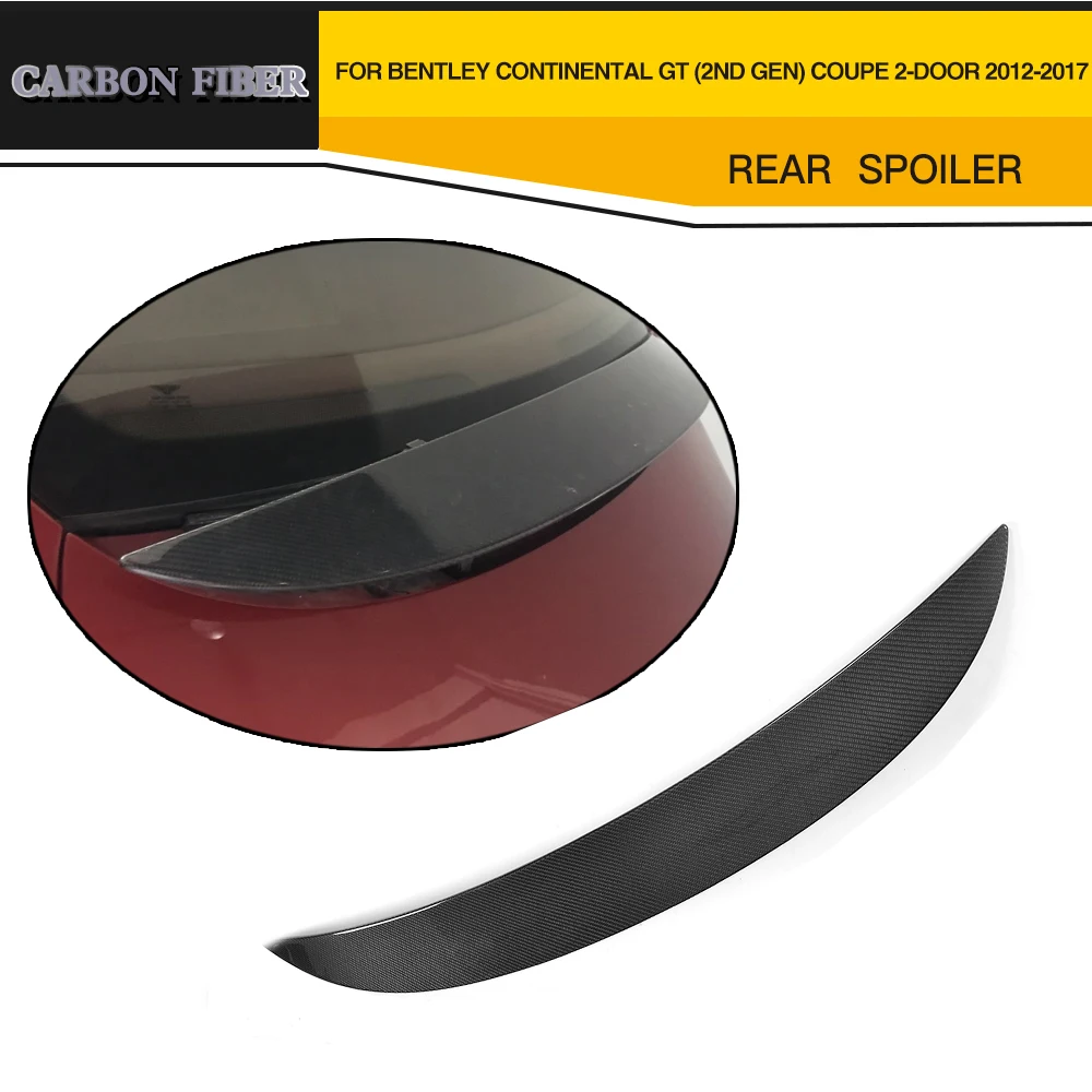 

Carbon Fiber Rear Trunk Spoiler Lip Wing For Bentley Continental GT 2nd Gen Coupe 2 Door 2012-2017
