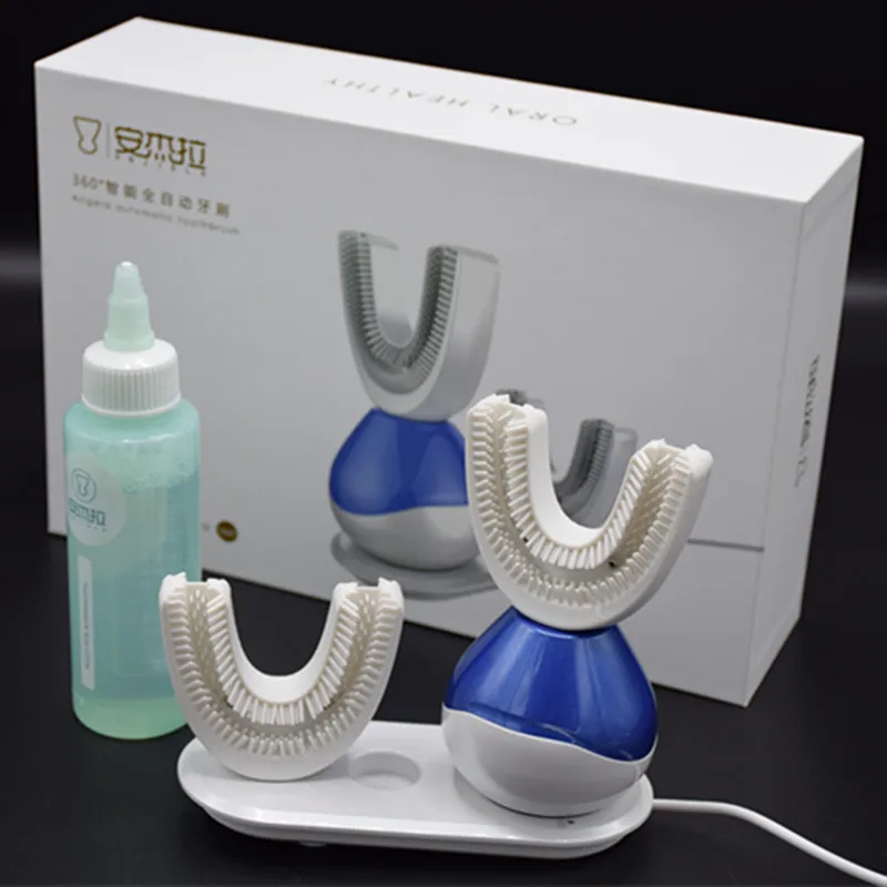 

2 Heads Replaceable Electric Automatic Toothbrush for Adults Whitening Ultrasonic Intelligent Fully Automatic Toothbrush