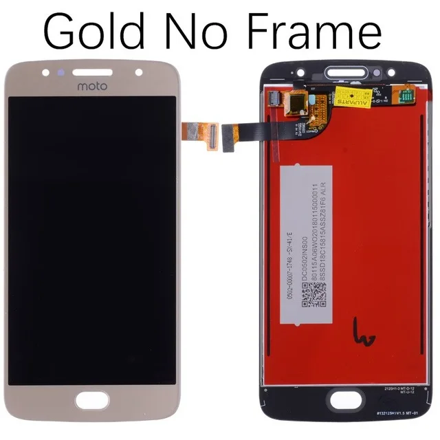 Дисплей для Moto G5S XT1792 ЖК сенсорный экран XT1794 дисплей для Motorola Moto G5S ЖК замена XT1793 W+ Бесплатные инструменты - Цвет: Gold With No Frame