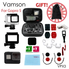 Gopro Accessoires Set Gopro Hero 5 Étanche Étui de protection Manfrotto pour Go pro hero 5 Poitrine Montage trépied VPX3