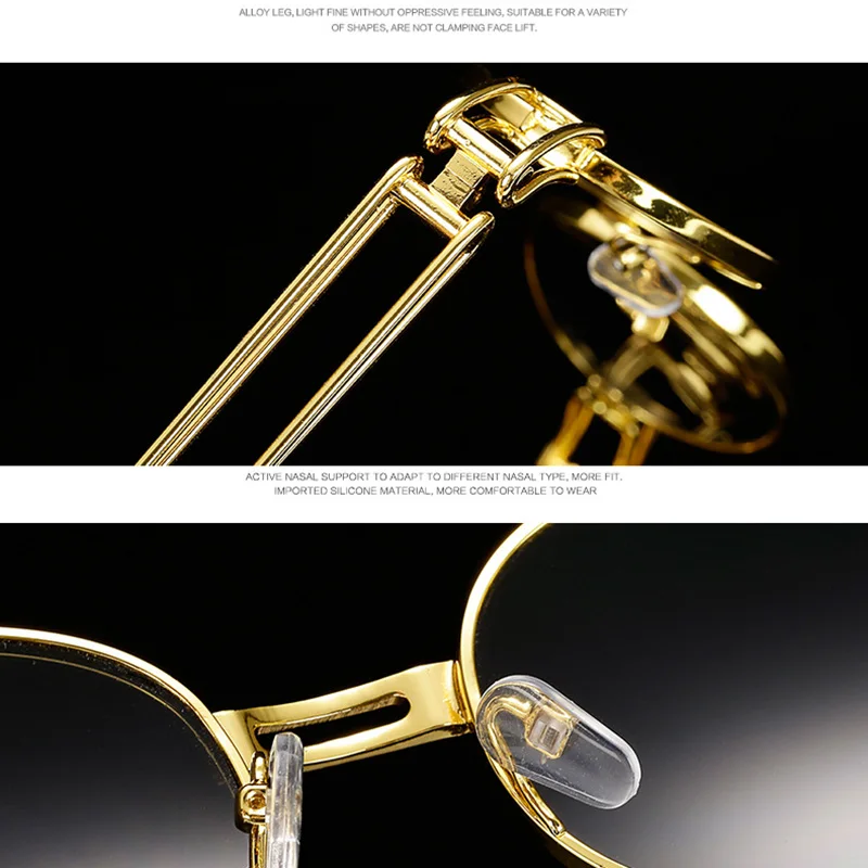 

Diamond Rappers Glasses Iced Out Shinny Sunglasses Metal Frame PC Lens Glasses LAD-sale