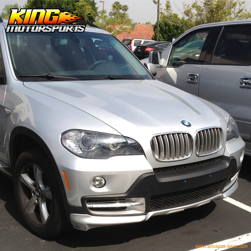 Для BMW X5 E70 07 08 09 10 PP Полный аэродинамический бампер бодикит передний бампер задний Lip13Pcs