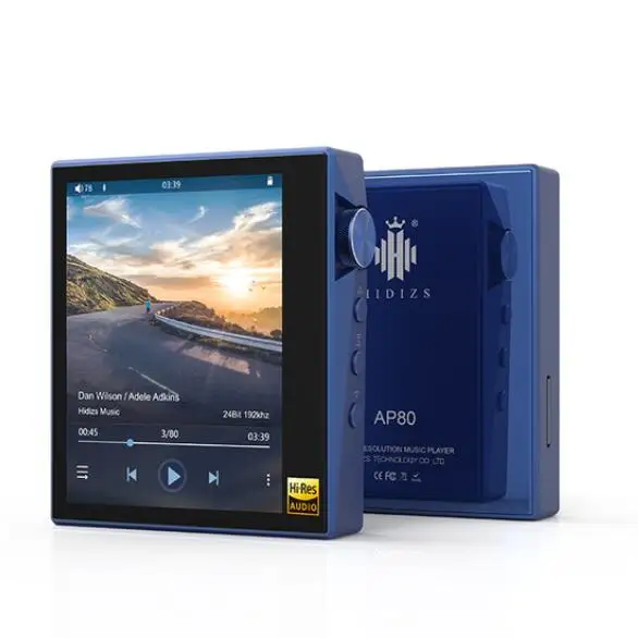 Hidizs AP80 Hi-Res ES9218P Ультрапортативный Bluetooth HIFI музыкальный mp3-плеер LDAC USB DAC DSD 64/128 FALC DAP - Цвет: blue