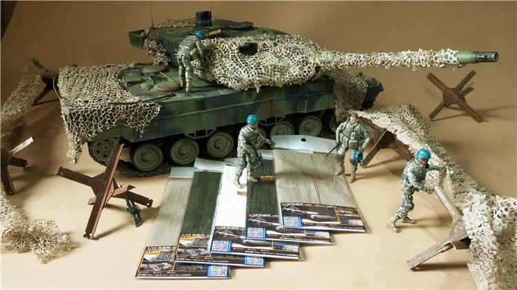 KNL Hobby 604 модель 1/16 сцена камуфляжная сетка для покрытия сетки большого размера ультра-тонкая ткань для Henglong RC tank Mato