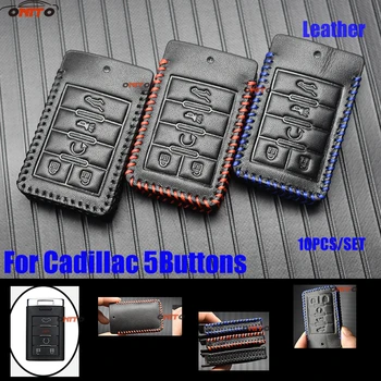 

Car Decoration 10PCS Car Key Accessorie Remote Key Case Leather Woven Rope Bag for Cadillac ATS BLS CTS EXT STS SLS SLR SRX XTS