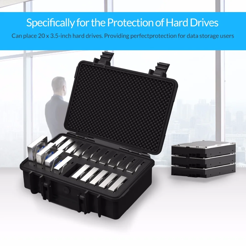 ORICO 3 5 дюймов 20 Bay HDD жесткий диск Внешняя защита чехол для хранения коробка