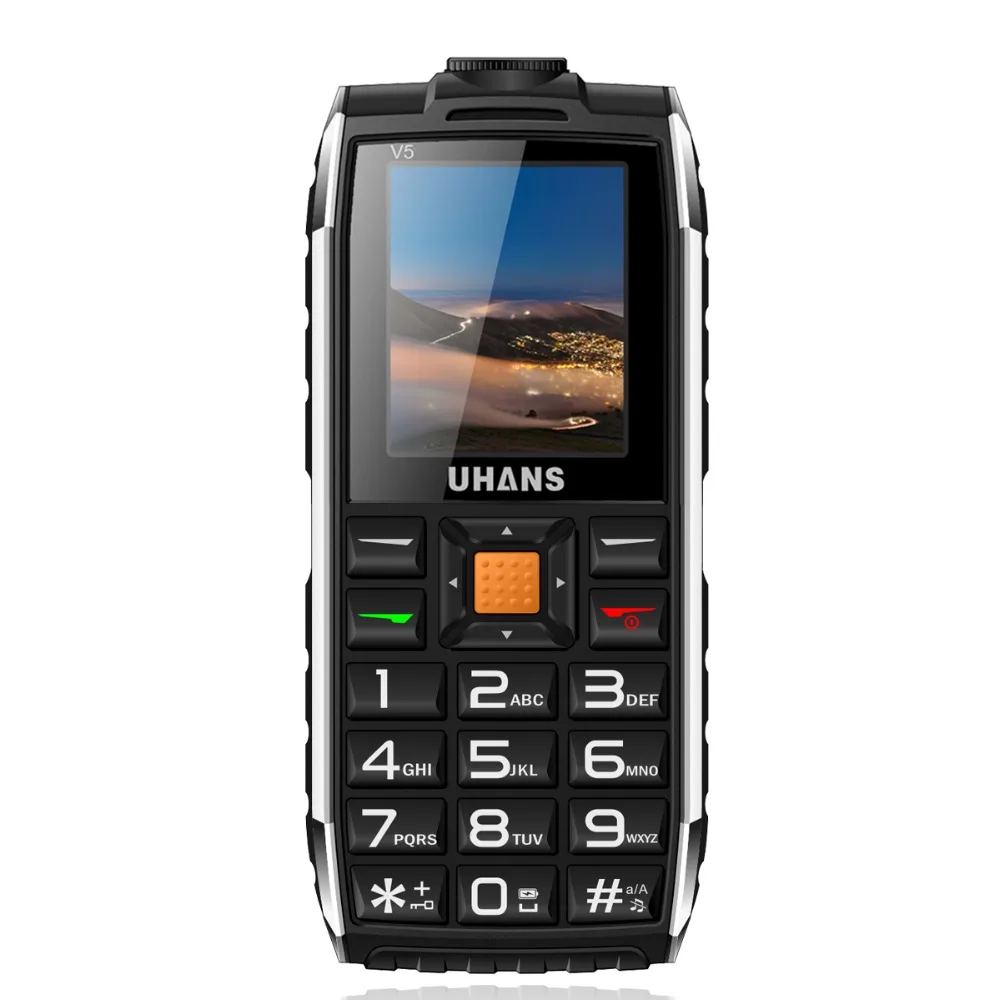 Оригинальный мобильный телефон uhans V5 Elder 1 7 &quotежедневно водонепроницаемый с