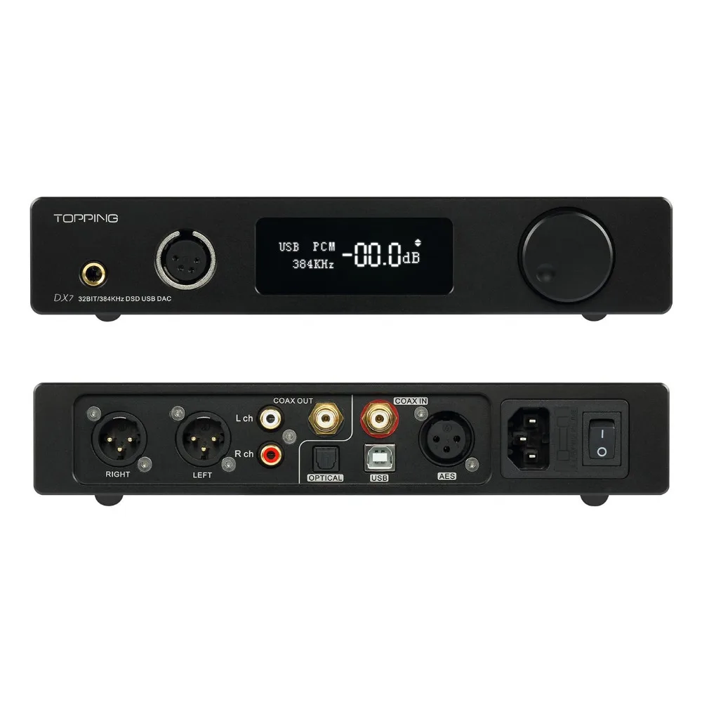 Topping DX7S balanced Headphone Amplifier ES9038Q2M 32Bit/768K XMOS(XU208)+OPA1612 USB/OPT/AES/COAX input DSD512 amp coupons