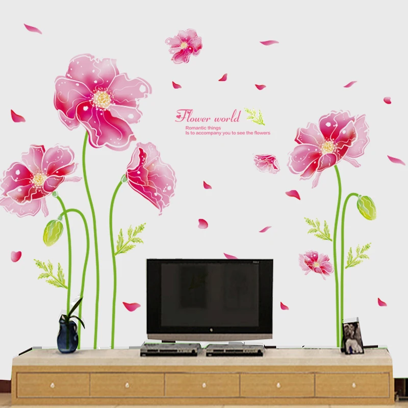 wall sticker affixed to the entrance hallway corridor living room