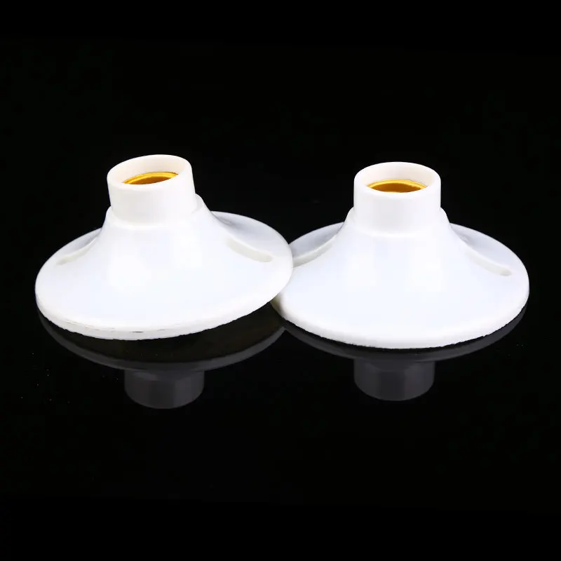 10 шт. E27 бакелитовые Цоколи лампы дома огнестойкие нитки рот плоская установка держатель лампы гнездо высокая термостойкость