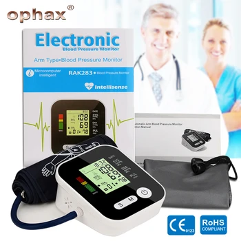 

OPHAX Smart Digital LCD Upper Arm Blood Pressure Monitor Heart Beat Meter Tonometer For Measuring Automatic Health Care Products