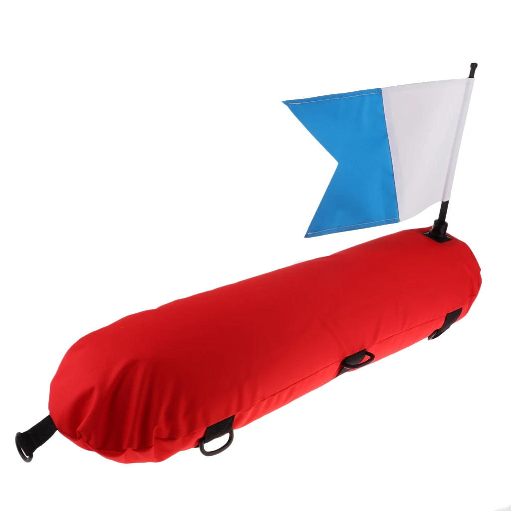 1 Pc Inflatable Scuba Diving Float Buoy & Dive Flag For Diver Down Snorkeling Spearfishing Freediving Accessories