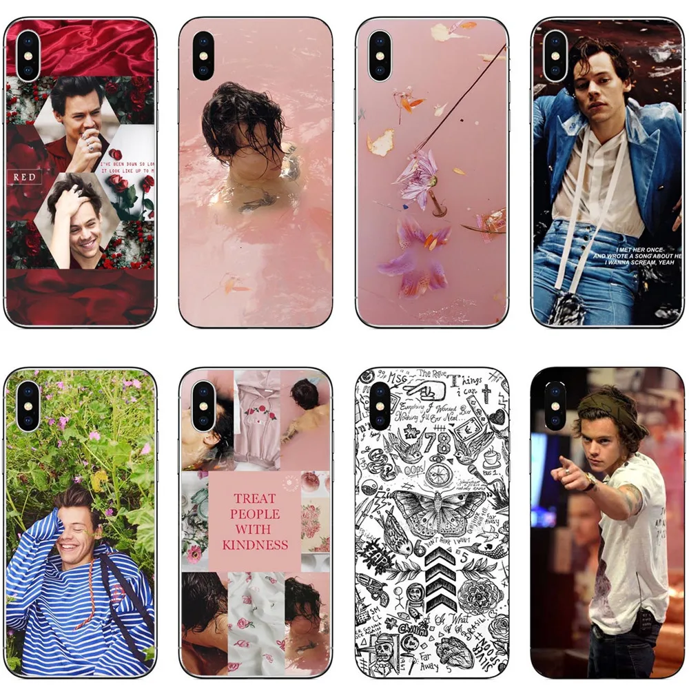 Harry Styles Cases For iPhone X One Direction Clear Hard PC Phone Cover