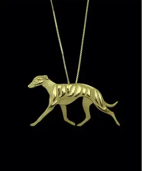 

DANGGAO Newest Handmade Whippet Movement Pendant Necklace chain choker necklace Dog charm Jewelry Pet Lovers Gift Idea