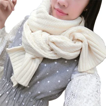 

Elegant Women's Cashmere Scarf High Quality Thick Knitting Scarves For Women White Shawl Male Warm Scarves Female Scarf Cachecol